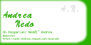 andrea nedo business card